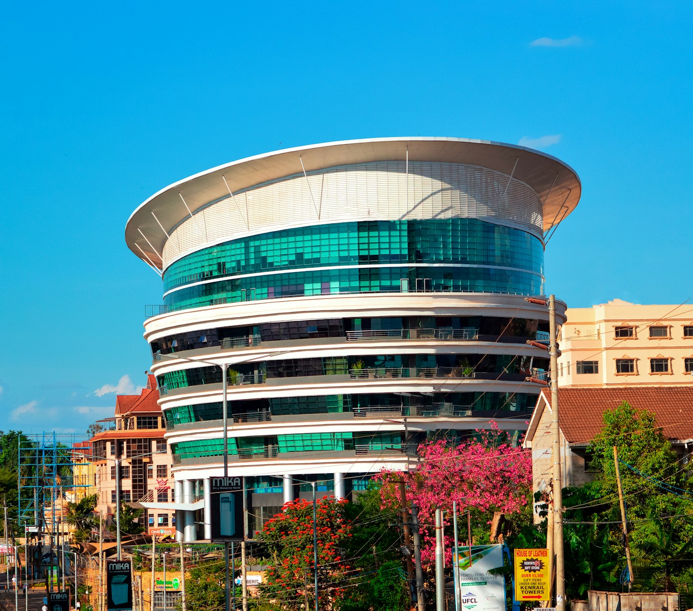 Modern commercial building in Kenya